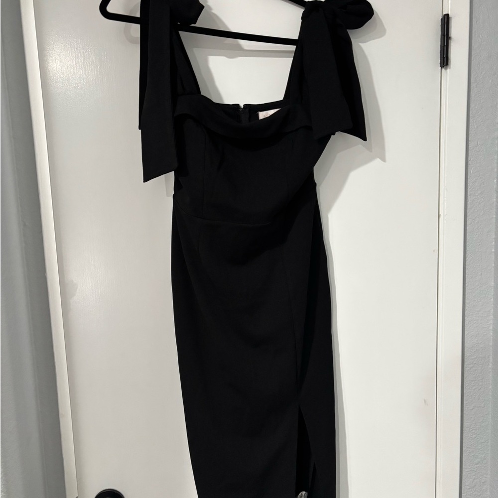 Francesca's Collections Black Strapless Dress